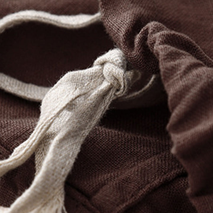 Buddha Stones Casual Haft Drzewo Ściągacz Damski Okrągły Dekolt Projekt Pół Rękaw Bawełna Len T-shirt