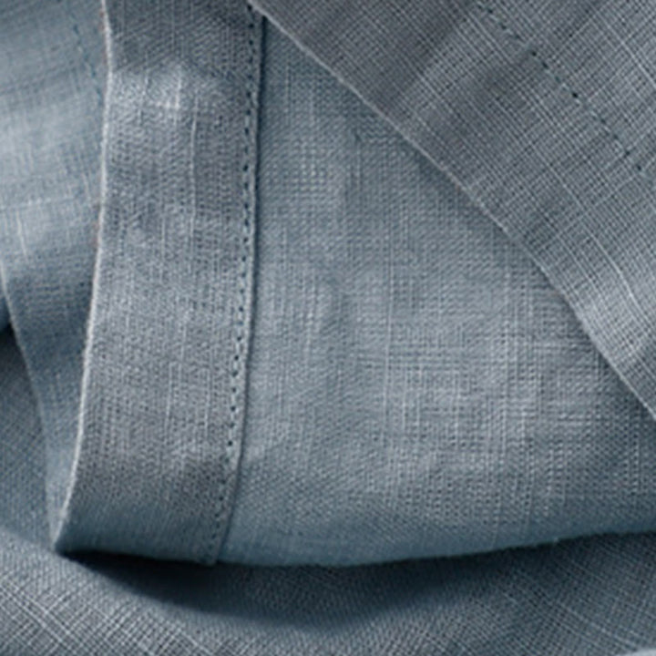 Sukienka midi Buddha Stones z okrągłym dekoltem, sznurowaniem, krótkim rękawem, bawełną i lnem, z kieszeniami - image 14