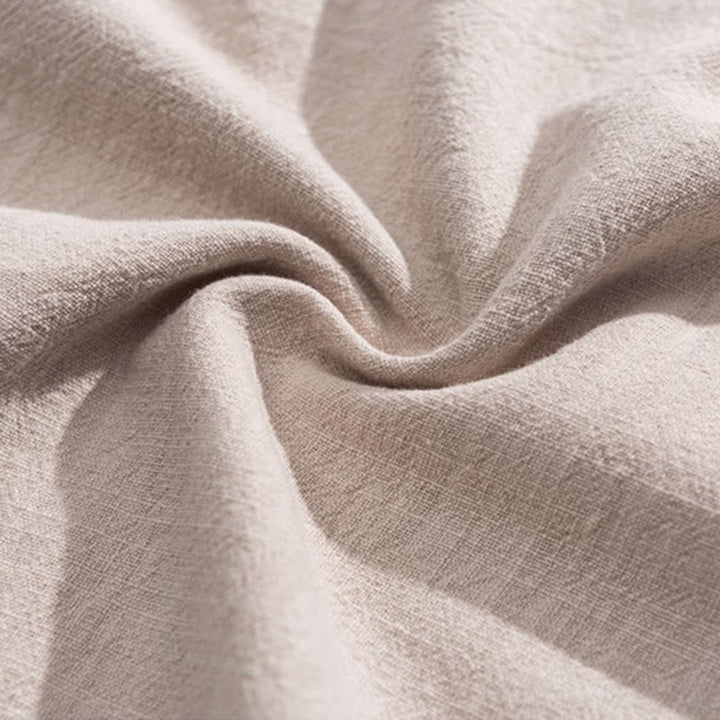 Spodnie haremowe męskie Buddha Stones Spring Solid Color Drawstring z kieszeniami - image 32