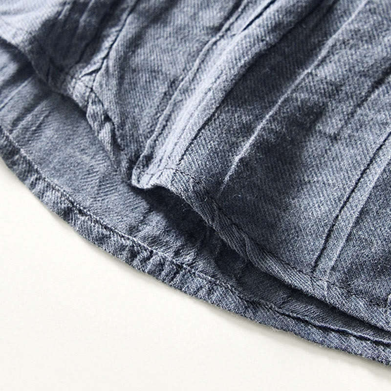 Koszula męska z ramią lnianą, z półguzkiem i prostymi klapami Buddha Stones - image 16