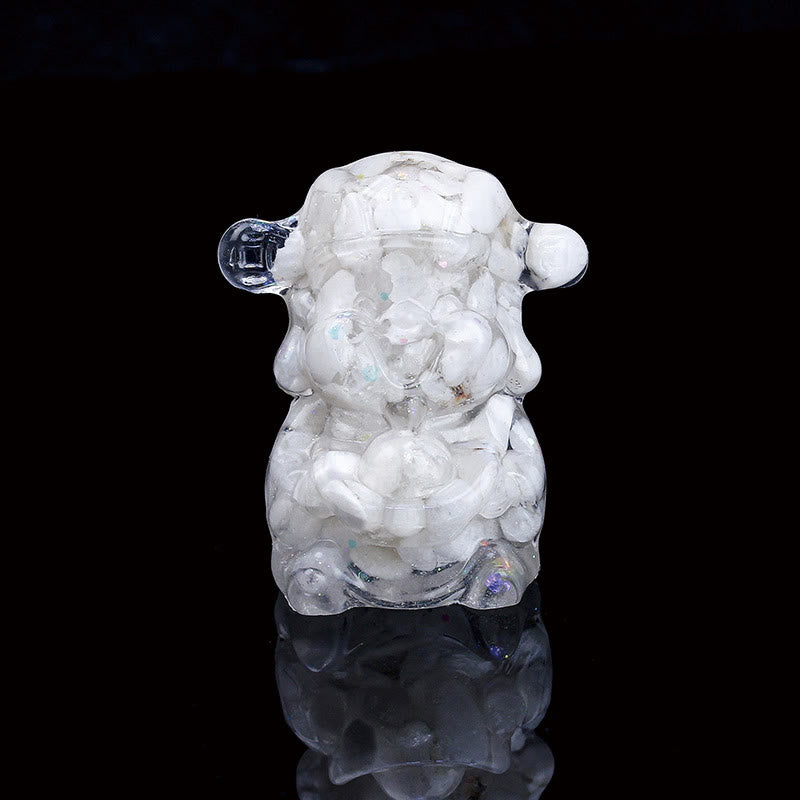 Buddha Stones Bóg Bogactwa Kryształ Ametystu Żywica Energia Fortuna Dekoracja Domu