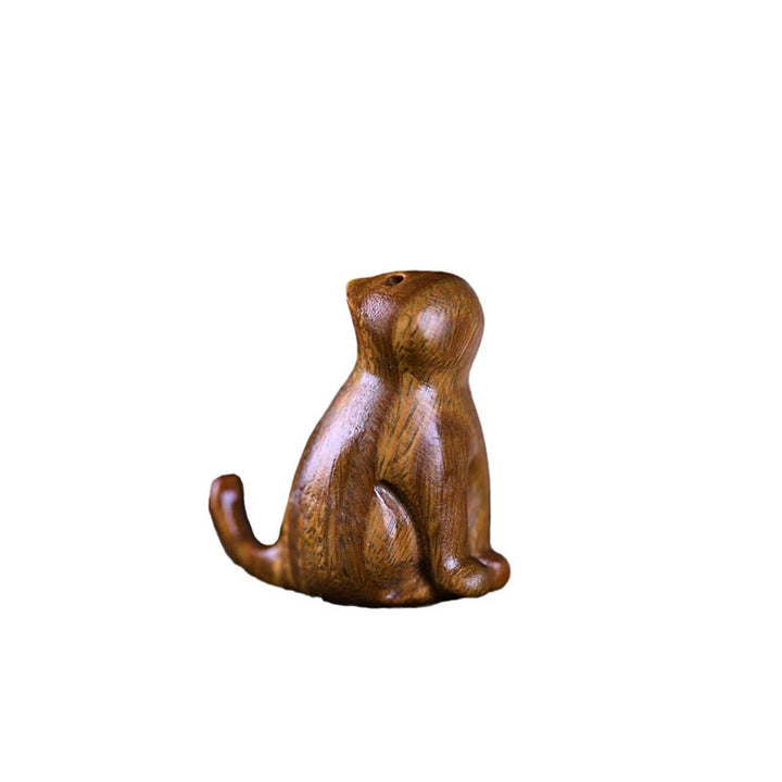 Buddha Stones Małe Liście Czerwone Drzewo Sandałowe Drewno Hebanowe Drzewo Sandałowe Zielone Drzewo Sandałowe Szczęśliwy Mini Kot Jeleń Uspokajający Telefon Wiszący Dekoracja - image 12