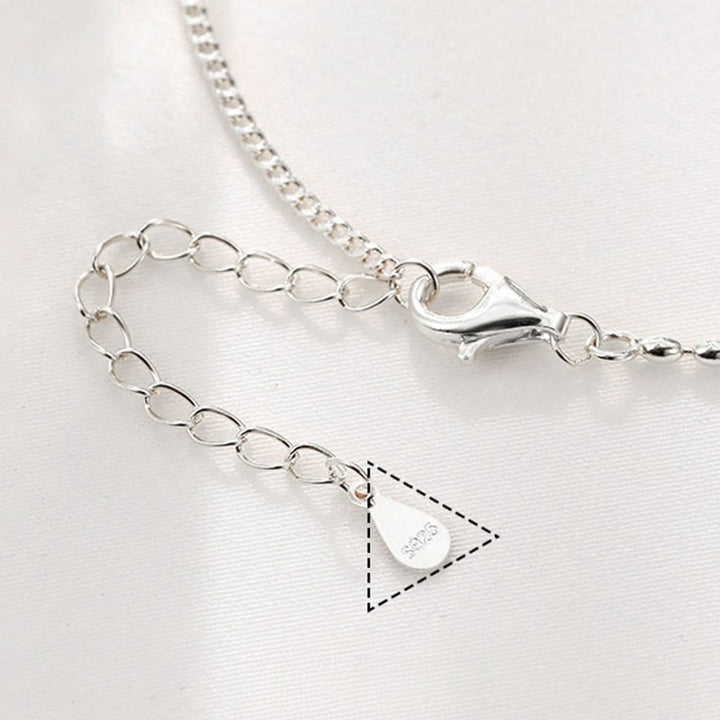 Buddha Stones 925 Srebro Małe Koraliki Czerwony Agat Pokój I Radość Błogosławieństwo Anklet - image 11