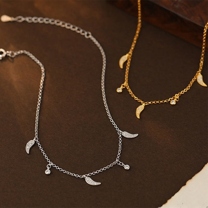 Buddha Stones 925 Srebro Sterling Cyrkon Mały Pieprz Charm Ochrona Anklet - image 12