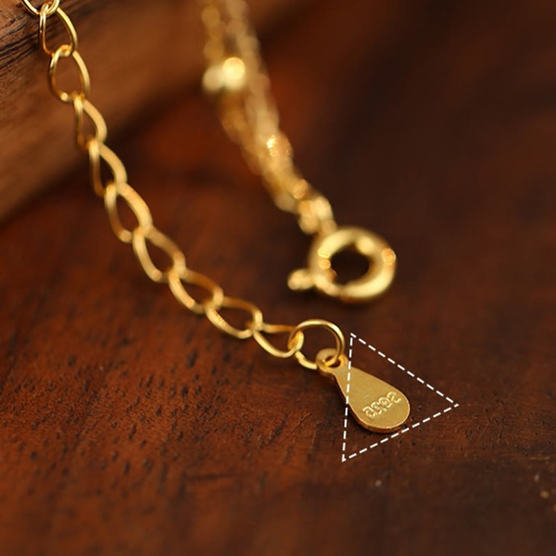 Buddha Stones 925 Srebro Sterling Cyrkon Mały Pieprz Charm Ochrona Anklet - image 7