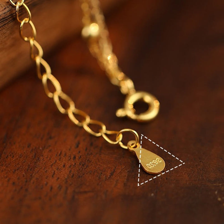 Buddha Stones 925 Srebro Sterling Cyrkon Mały Pieprz Charm Ochrona Anklet - image 7