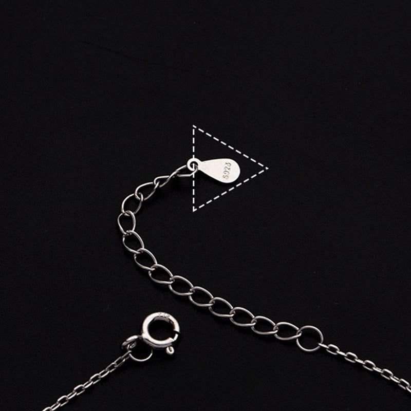 Buddha Stones 925 Srebro Małe Koraliki Charm Błogosławieństwo Anklet - image 9