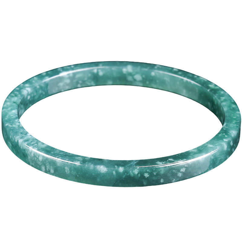 Buddha Stones Naturalne Jade Obfitość Cienka Bransoletka Bangle - image 8