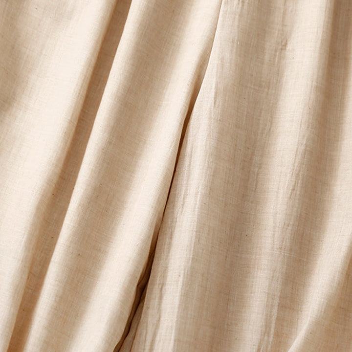 Buddha Stones, swobodne, jednokolorowe, chińskie, żabie guziki, bawełniane, lniane, damskie, szerokie spodnie nogawki - image 13