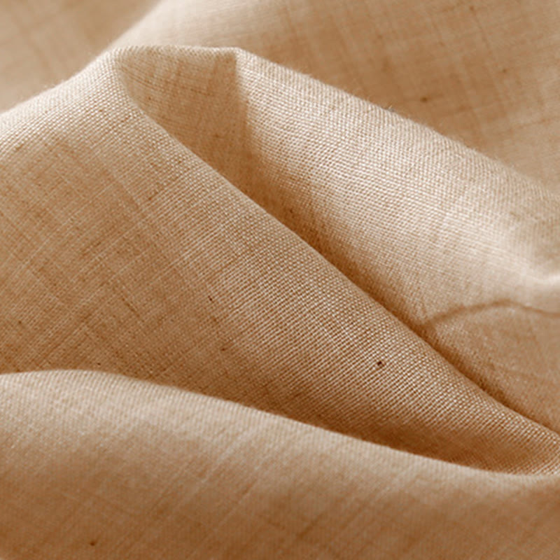 Buddha Stones, swobodne, jednokolorowe, chińskie, żabie guziki, bawełniane, lniane, damskie, szerokie spodnie nogawki - image 15