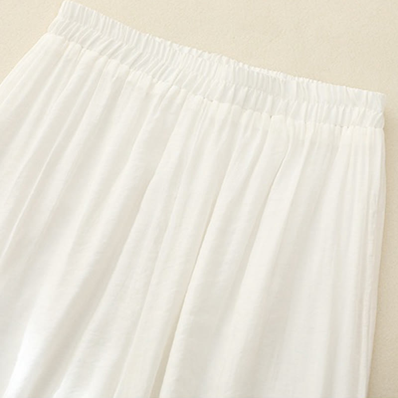 Buddha Stones artystyczny, kwiaty, podwójna warstwa, chiński guzik żaby, rozszczep, bawełna, len, damskie szerokie nogawki