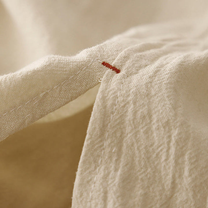 Buddha Stones, swobodny, prosty design, ściągacz, dzielona bawełna, len, damskie, szerokie nogawki, z kieszeniami - image 14