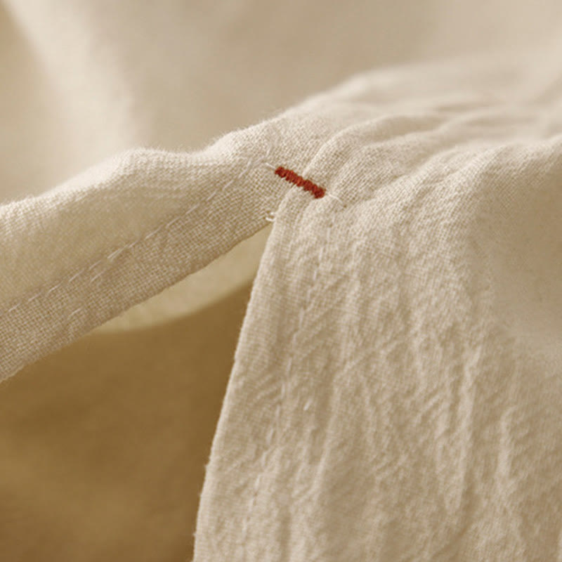 Buddha Stones, swobodny, prosty design, ściągacz, dzielona bawełna, len, damskie, szerokie nogawki, z kieszeniami - image 14