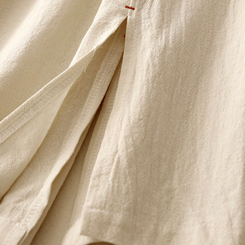 Buddha Stones, swobodny, prosty design, ściągacz, dzielona bawełna, len, damskie, szerokie nogawki, z kieszeniami - image 13