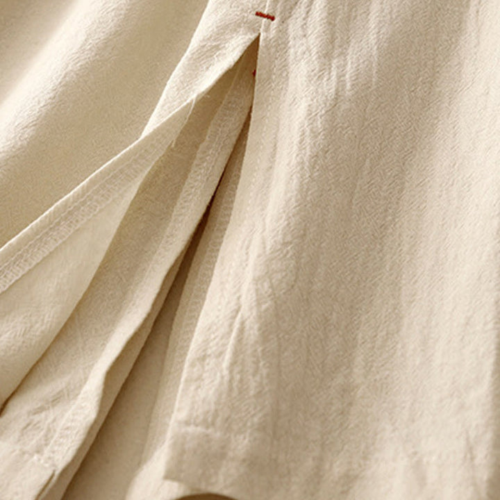 Buddha Stones, swobodny, prosty design, ściągacz, dzielona bawełna, len, damskie, szerokie nogawki, z kieszeniami - image 13