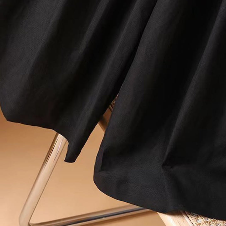 Buddha Stones Letnie swobodne, czyste kolory, 7-8 długości, bawełna, len, damskie, szerokie nogawki - image 21