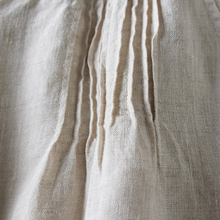 Buddha Stones Letnie Codzienne Proste Zmarszczone Projekty Bawełniane Lniane Damskie Szorty Z Kieszeniami - image 40