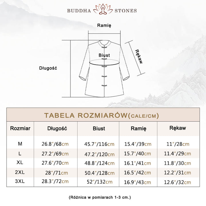 Koszula z nadrukiem fioletowych kwiatów Buddha Stones i guzikami - image 5