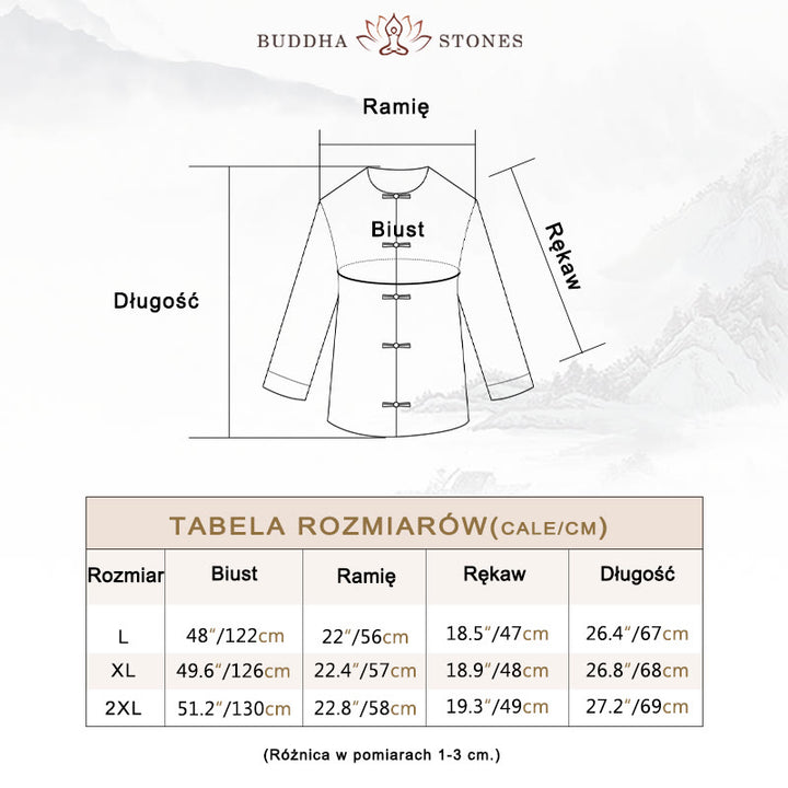 Koszula damska z długim rękawem i guzikami w jednolitym kolorze z Buddha Stones - image 5