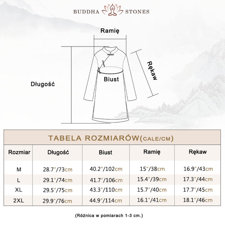 Koszula z bawełny i lnu w jednolitym kolorze z Buddha Stones - image 5