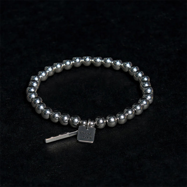 Bransoletka z Buddha Stones ze stali tytanowej Good Lucky Balance