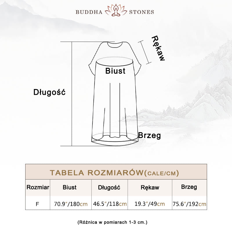 Sukienka maxi Buddha Stones w jednolitym kolorze z luźnymi rękawami typu nietoperz i kieszeniami - image 5