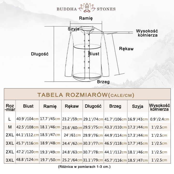 Buddha Stones Solidny Strój Tang Tradycyjny Polar Podszyty Mundur Długi Rękaw Top Spodnie Męski Zestaw - image 5