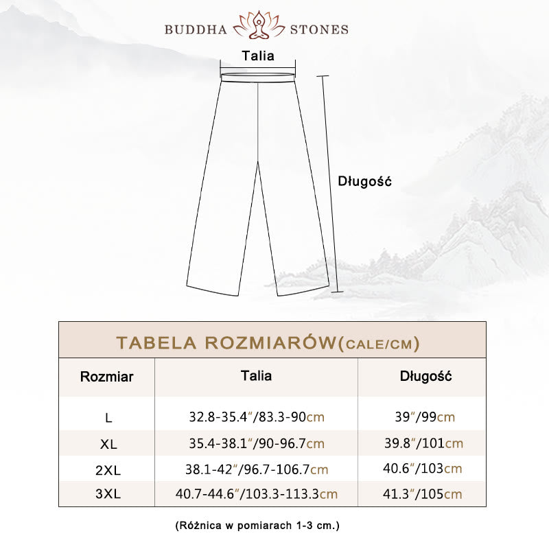 Buddha Stones 2-częściowy Tang Suit Dragon Frog-Button Męska koszula z długim rękawem i spodniami Zestaw ubrań - image 7