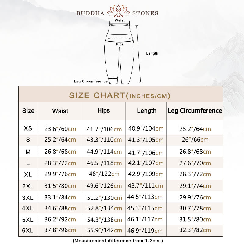Buddha Stones Czysta bawełna Okrągły wzór mandali Damskie spodnie haremowe z elastyczną talią - image 5