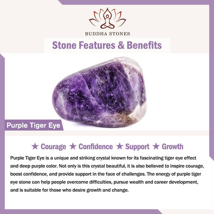 Buddha Stones Naturalne Czerwone Tygrysie Oko Fioletowe Koraliki Tygrysie Oko Zielony Liść Bransoletka Ochronna