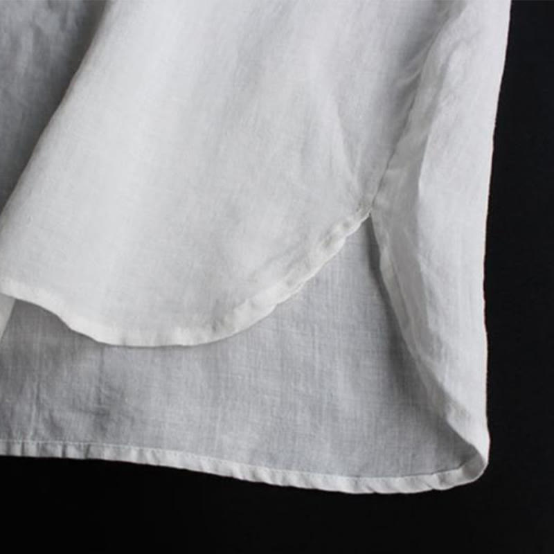 Koszula damska z długim rękawem i okrągłym dekoltem, haftem etnicznym w stylu boho z Buddha Stones - image 6