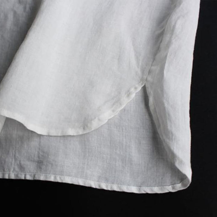 Koszula damska z długim rękawem i okrągłym dekoltem, haftem etnicznym w stylu boho z Buddha Stones - image 6