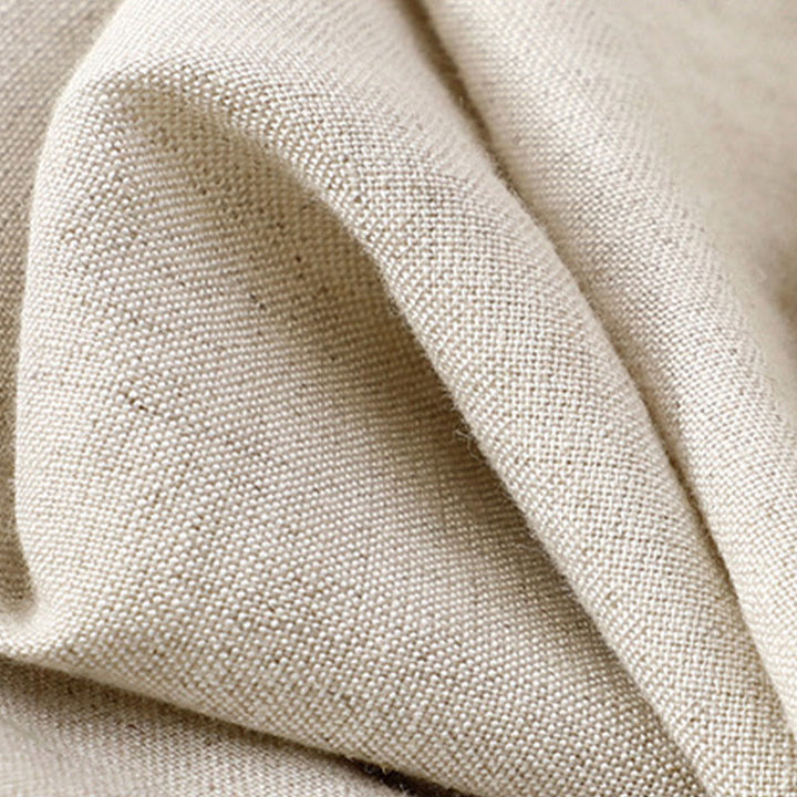 Buddha Stones Letnie, jednokolorowe, bawełniane, lniane spodnie damskie z szerokimi nogawkami, z kieszeniami i zamkiem błyskawicznym, długość 7-8 - image 8