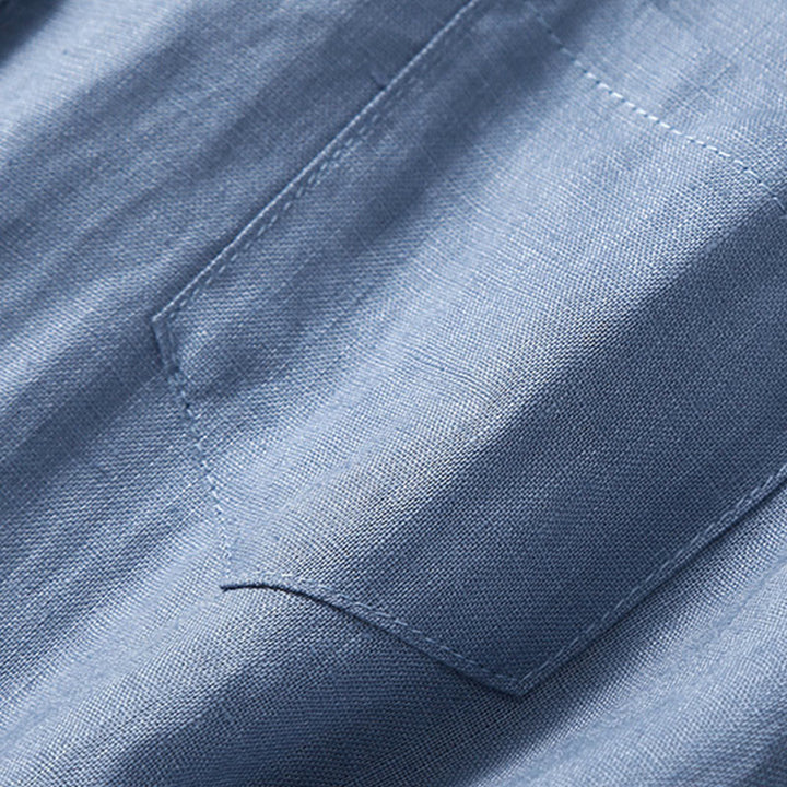 Sukienka midi z krótkim rękawem i bawełny Buddha Stones z krótkim rękawem i kieszeniami - image 16