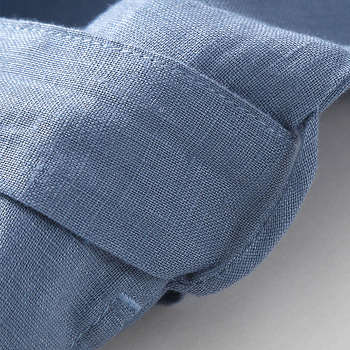 Sukienka midi z krótkim rękawem i bawełny Buddha Stones z krótkim rękawem i kieszeniami - image 14