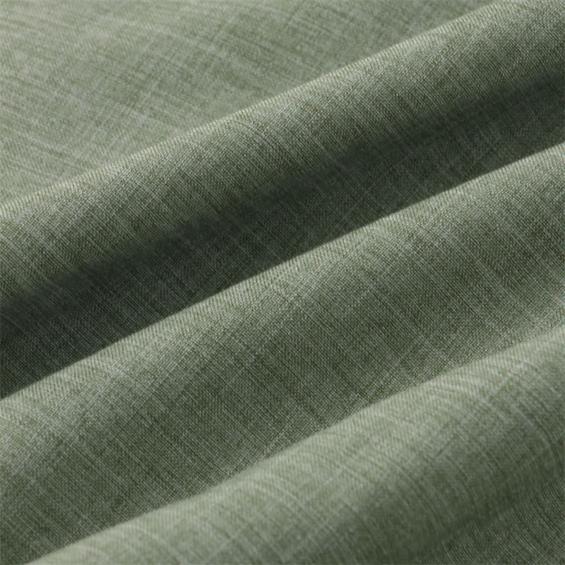 Koszula męska z krótkim rękawem i kieszenią, zapinana na guziki i prosta, z Buddha Stones - image 6