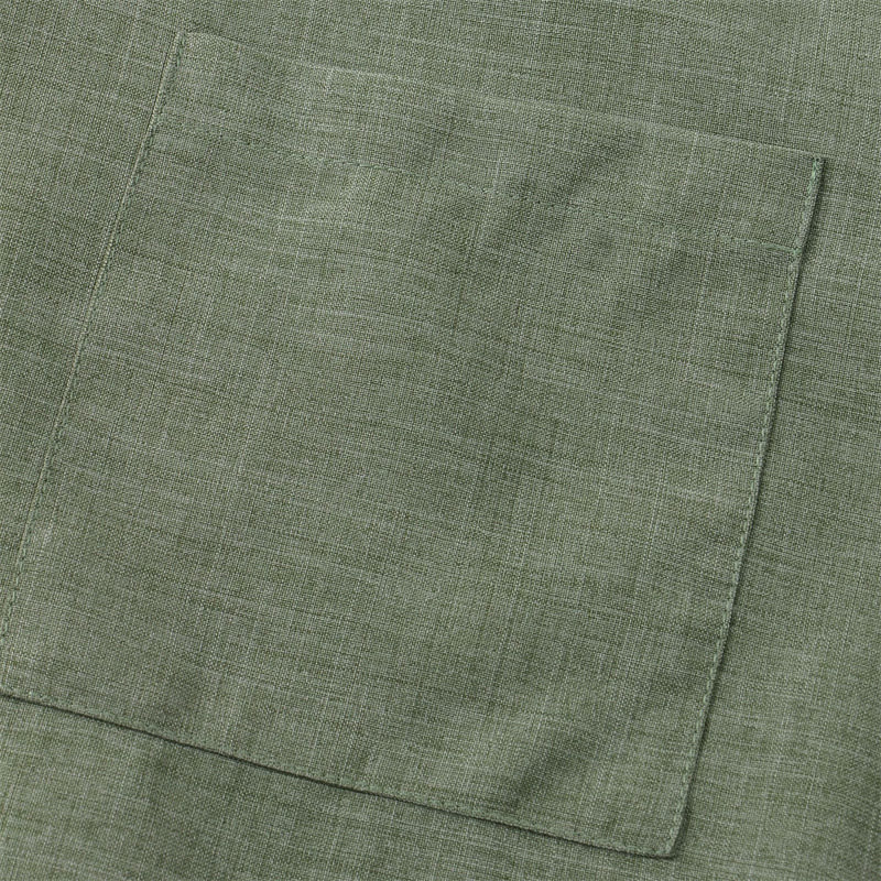 Koszula męska z krótkim rękawem i kieszenią, zapinana na guziki i prosta, z Buddha Stones - image 5