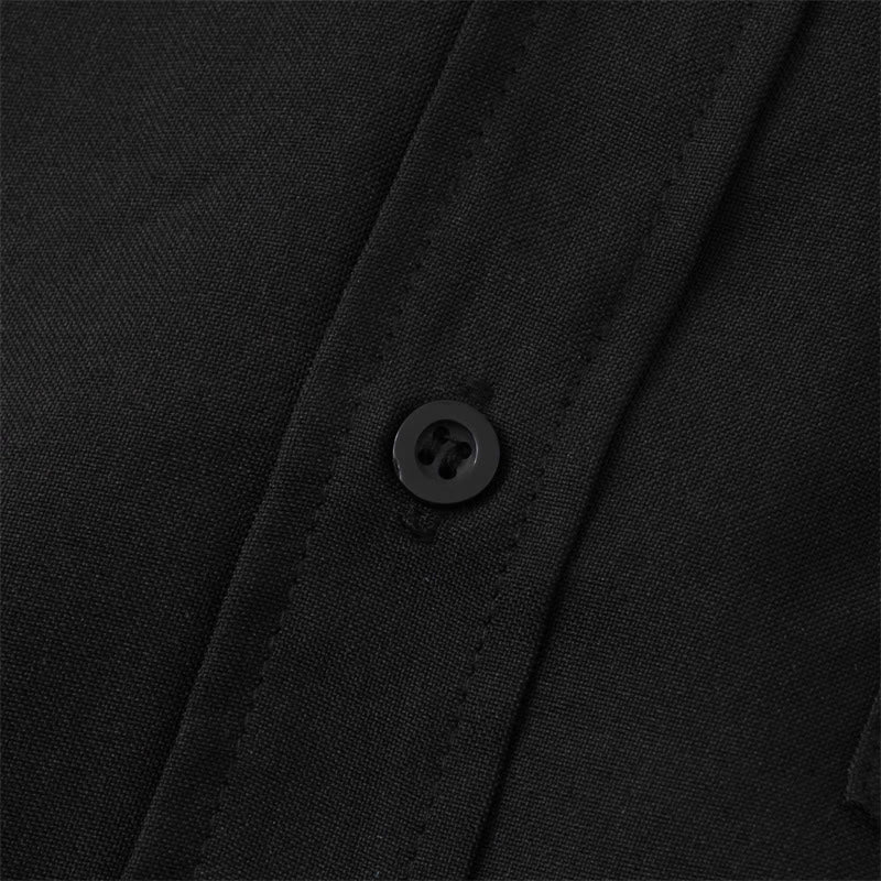 Koszula męska z krótkim rękawem i kieszenią, zapinana na guziki i prosta, z Buddha Stones - image 11