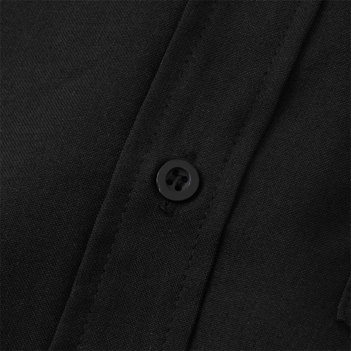 Koszula męska z krótkim rękawem i kieszenią, zapinana na guziki i prosta, z Buddha Stones - image 11