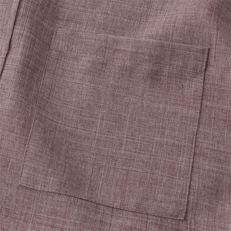 Koszula męska z krótkim rękawem i kieszenią, zapinana na guziki i prosta, z Buddha Stones - image 18