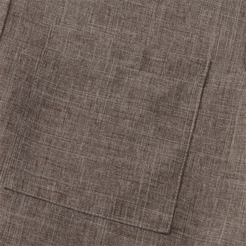 Koszula męska z krótkim rękawem i kieszenią, zapinana na guziki i prosta, z Buddha Stones - image 40