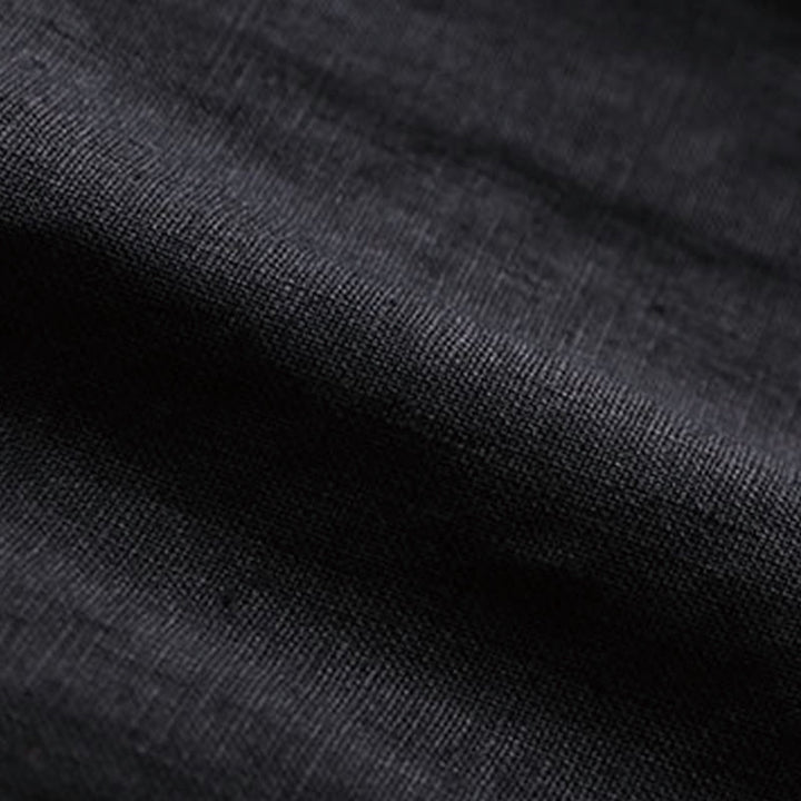 Buddha Stones Commute Jednokolorowe Spodnie z Sznurkiem do Ściągania 7-8 Długość Bawełna Lniane Damskie Szerokie Nogawki Z Kieszeniami - image 15