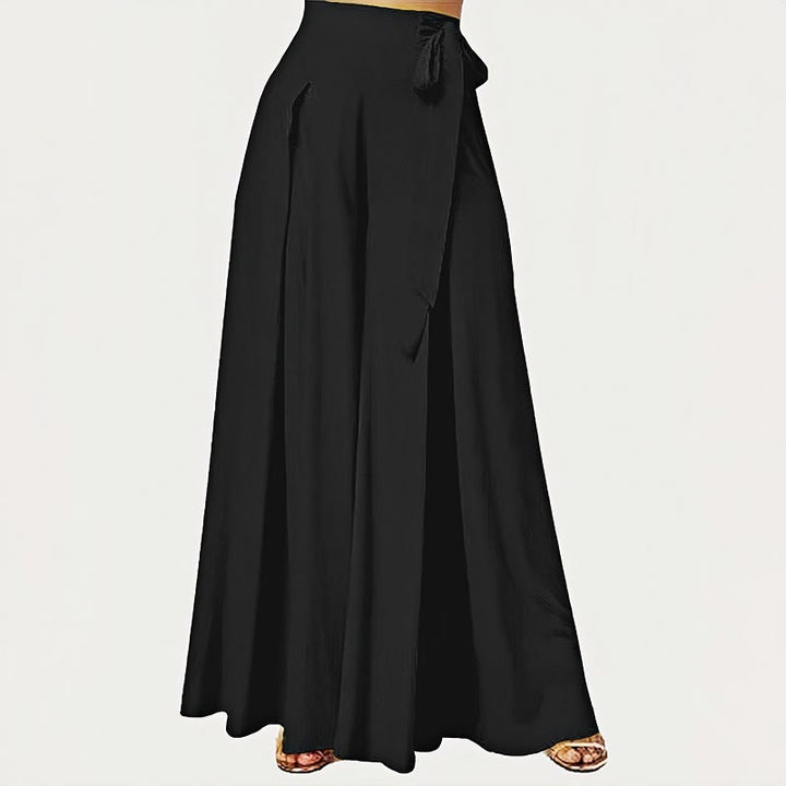 Spodnie damskie z szerokimi nogawkami Buddha Stones Spring Casual Retro Plain Drawstring z kieszeniami