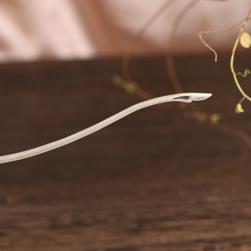 Buddha Stones 925 Srebro Sterlingowe Feniks Frędzle Ochrona Spinka Do Włosów - image 12