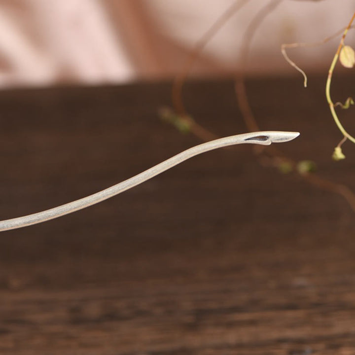 Buddha Stones 925 Srebro Sterlingowe Feniks Frędzle Ochrona Spinka Do Włosów - image 12