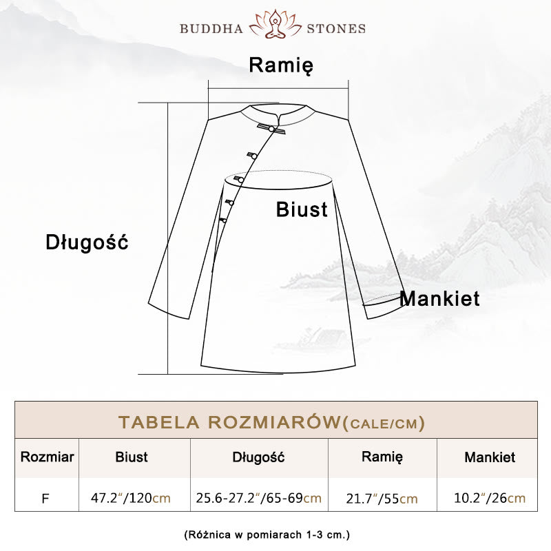 Buddha Stones Ramie Lniana Bluzka Damska Koszula Top Chiński Styl Hanfu Odzież - image 3