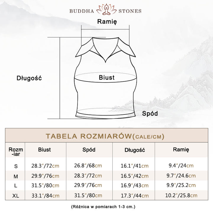 Buddha Stones Polo Collar Crop Tank Top Spódnice tenisowe Plisowane szorty z kieszeniami Sportowe stroje do jogi - image 3
