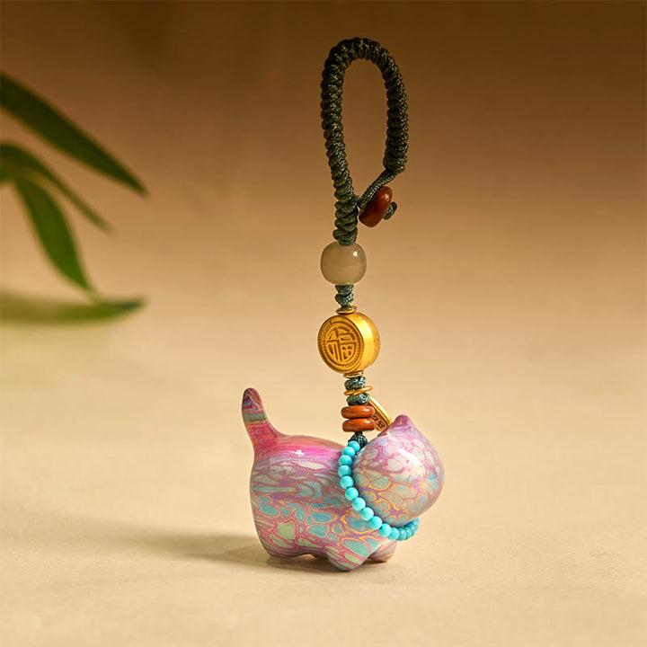 Buddha Stones Hetian Jade Naturalne Drzewo Sandałowe Czerwone Drzewo Sandałowe Zielone Drzewo Sandałowe Fu Charakter Obfitości Brelok