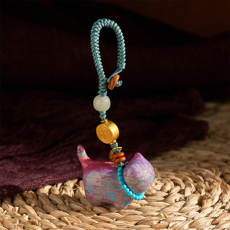 Buddha Stones Hetian Jade Naturalne Drzewo Sandałowe Czerwone Drzewo Sandałowe Zielone Drzewo Sandałowe Fu Charakter Obfitości Brelok