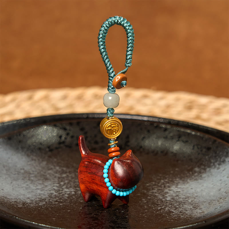 Buddha Stones Hetian Jade Naturalne Drzewo Sandałowe Czerwone Drzewo Sandałowe Zielone Drzewo Sandałowe Fu Charakter Obfitości Brelok